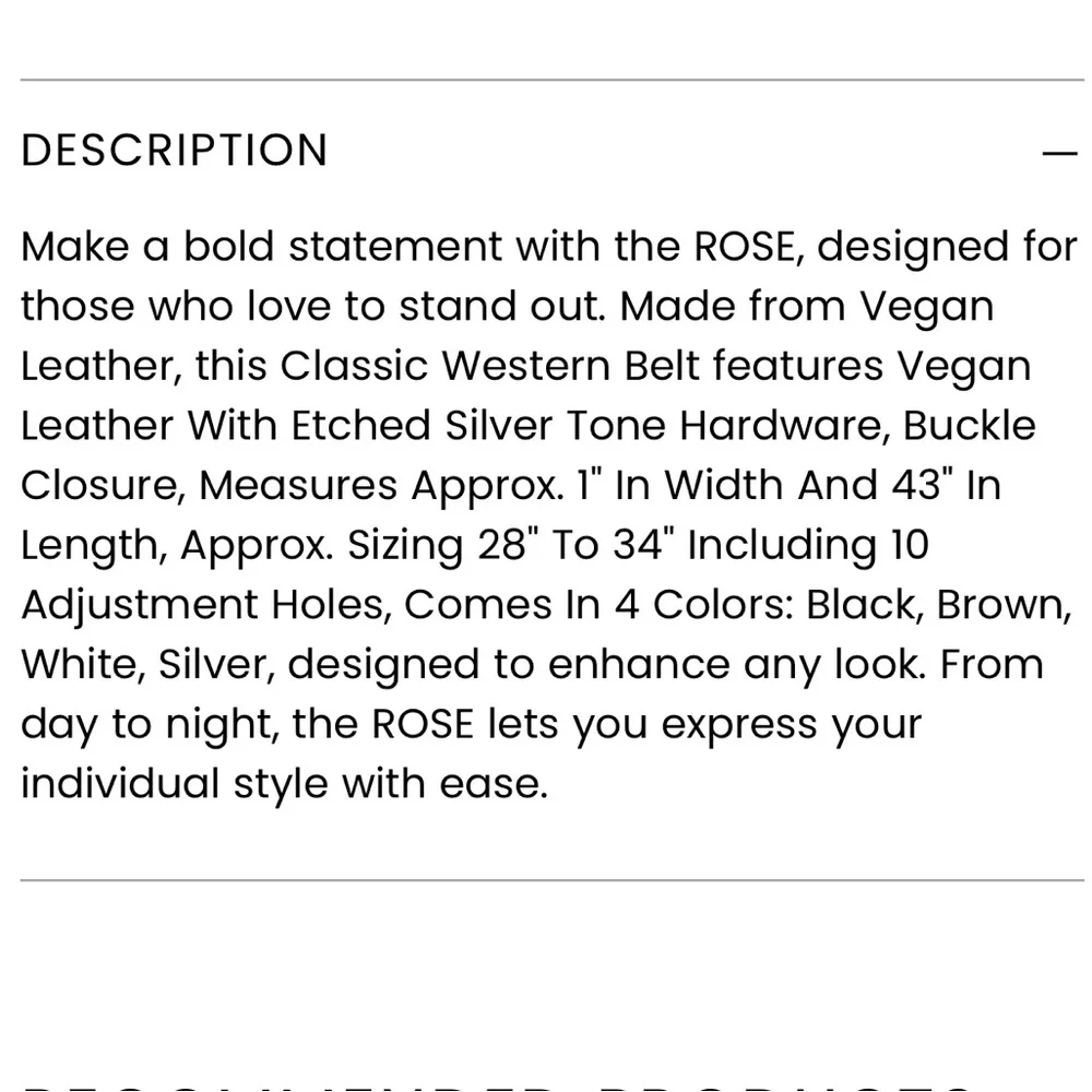 AYURE VEGAN LEATHER BELT